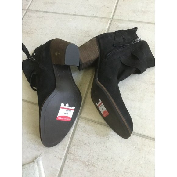 NEW Sam Edelman Morris Black Leather suede Ankle 8 - Picture 7 of 10